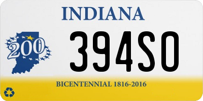 IN license plate 394SO