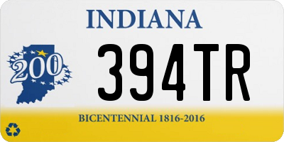 IN license plate 394TR