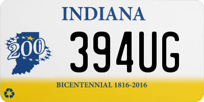 IN license plate 394UG