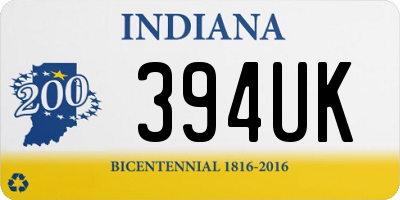 IN license plate 394UK