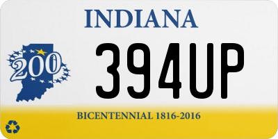 IN license plate 394UP