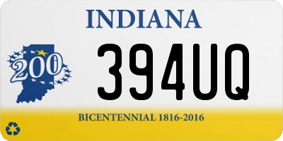 IN license plate 394UQ