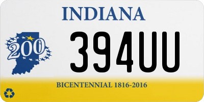 IN license plate 394UU