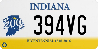 IN license plate 394VG