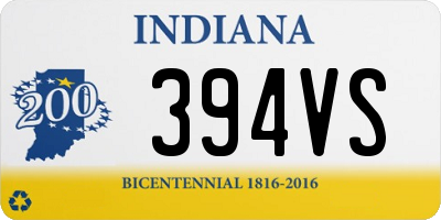 IN license plate 394VS