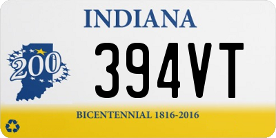 IN license plate 394VT