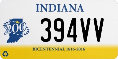 IN license plate 394VV