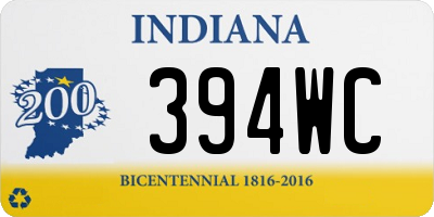 IN license plate 394WC