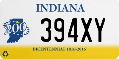 IN license plate 394XY