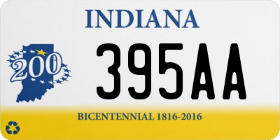 IN license plate 395AA