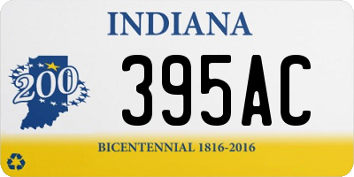 IN license plate 395AC