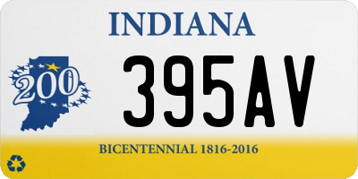 IN license plate 395AV