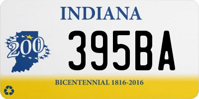 IN license plate 395BA