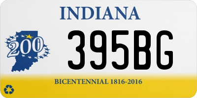 IN license plate 395BG