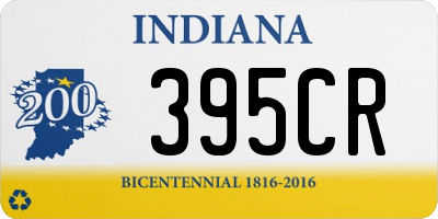 IN license plate 395CR