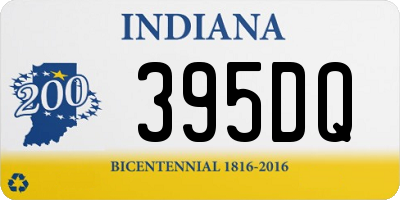 IN license plate 395DQ