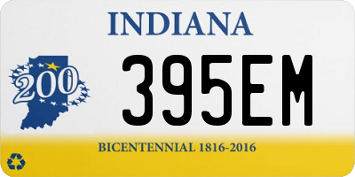 IN license plate 395EM