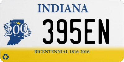 IN license plate 395EN