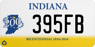 IN license plate 395FB