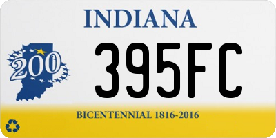 IN license plate 395FC