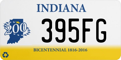 IN license plate 395FG