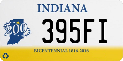 IN license plate 395FI