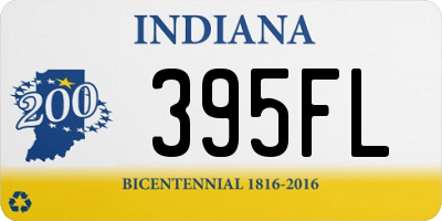 IN license plate 395FL