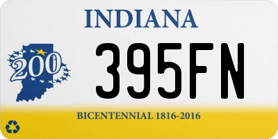 IN license plate 395FN