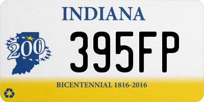 IN license plate 395FP