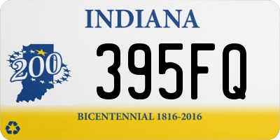 IN license plate 395FQ