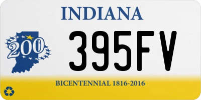 IN license plate 395FV