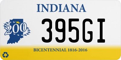 IN license plate 395GI