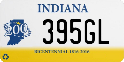 IN license plate 395GL