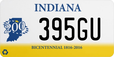 IN license plate 395GU