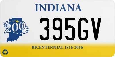 IN license plate 395GV