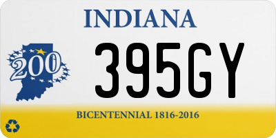 IN license plate 395GY