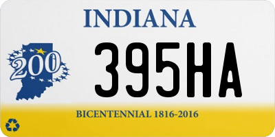 IN license plate 395HA