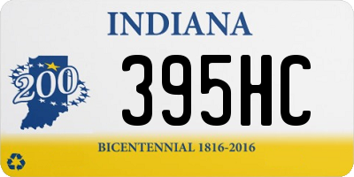 IN license plate 395HC