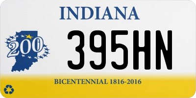 IN license plate 395HN