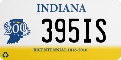 IN license plate 395IS