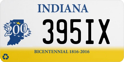 IN license plate 395IX