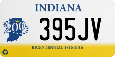 IN license plate 395JV