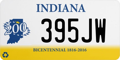 IN license plate 395JW