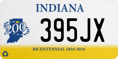 IN license plate 395JX