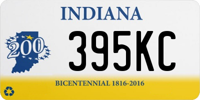 IN license plate 395KC