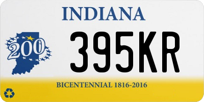 IN license plate 395KR