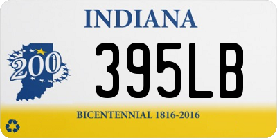 IN license plate 395LB