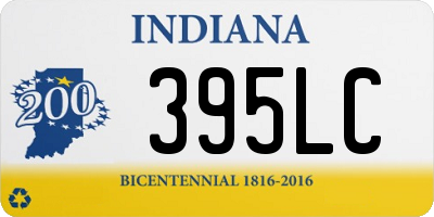 IN license plate 395LC