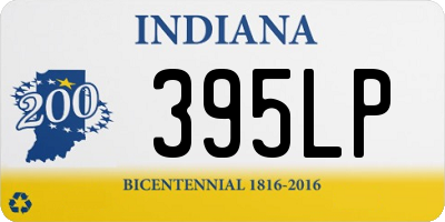 IN license plate 395LP