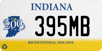 IN license plate 395MB